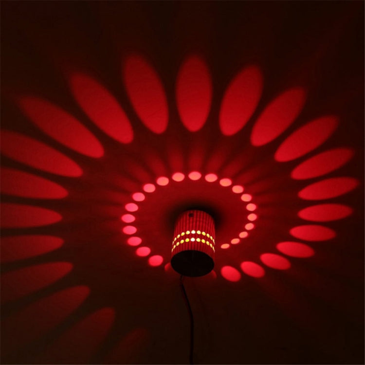 3W Modern Interior Creative Spiral Round Wall Lamp for Club, KTV, Corridor, Aisle, Background Wall Decoration Lamp My Store