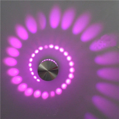 3W Modern Interior Creative Spiral Round Wall Lamp for Club, KTV, Corridor, Aisle, Background Wall Decoration Lamp My Store