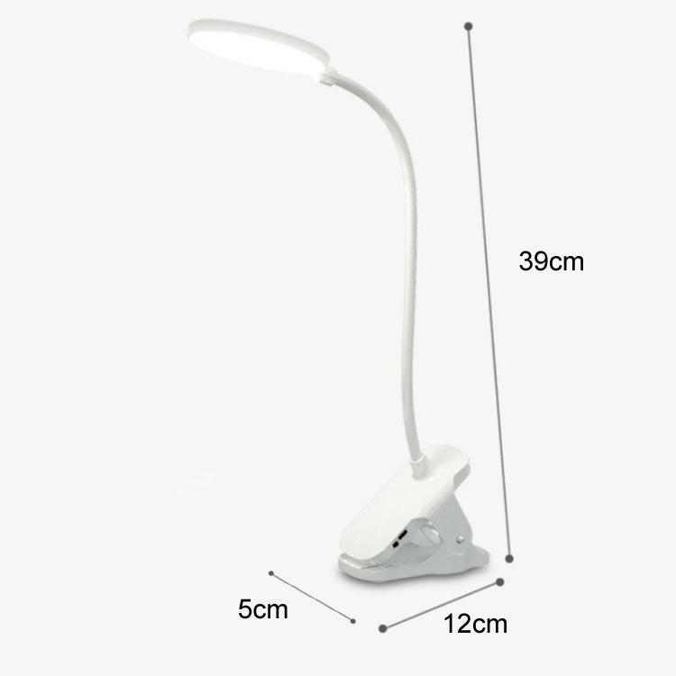 Charging 800mAh LED Clip Desk Lamp USB Eye Protection Bedside Lamp