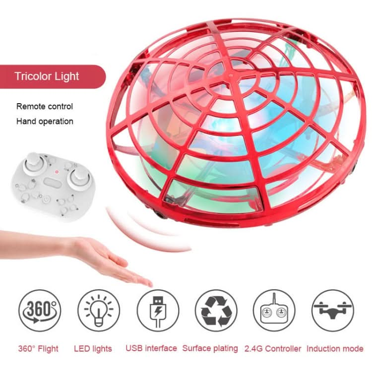 Colorful Lights 5 Induction Quadcopter UFO Mini Drone Reluova