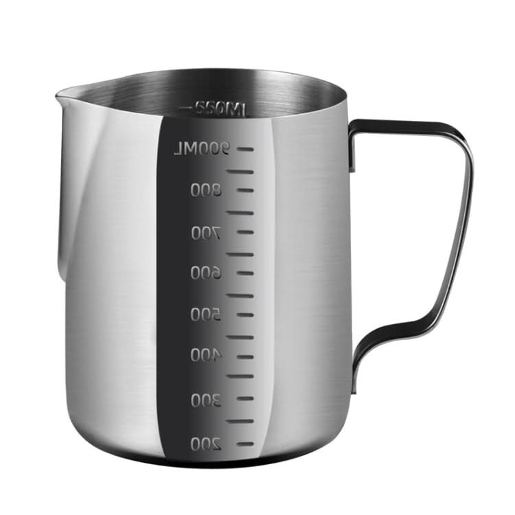 304 Stainless Steel Pointed Mouth Etched Cup Graduated Measuring Cup Milk Foam Cup Coffee Pot-Reluova