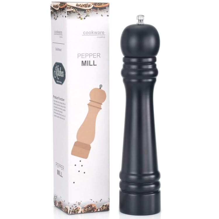 Manual Pepper Grinder Solid Wood PU Paint Pepper Mill Ceramic Core Coarse Salt Pepper Grinder Seasoning Bottle - Reluova