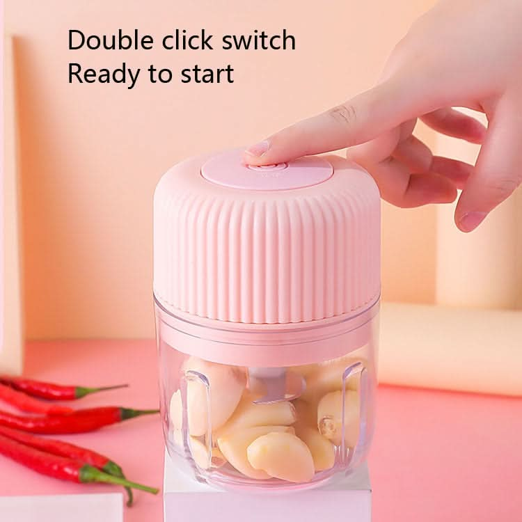 Household Vegetable Cutting Electric USB Garlic Masher Baby Mini Cooking Machine Baby Food Supplement Machine - Reluova