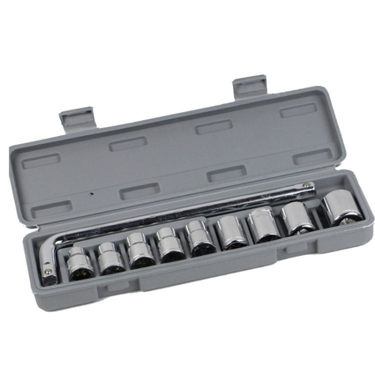 10 In1 Wrench Socket Repair Casing Toolbox Set Quick Multi-Function Screw Unloading Hardware Tool