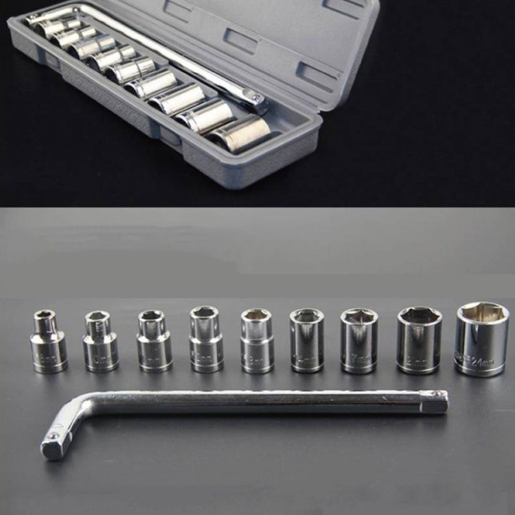 10 In1 Wrench Socket Repair Casing Toolbox Set Quick Multi-Function Screw Unloading Hardware Tool