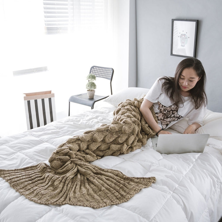 Mermaid Tail Knitted Blanket Fish Tail Blanket My Store