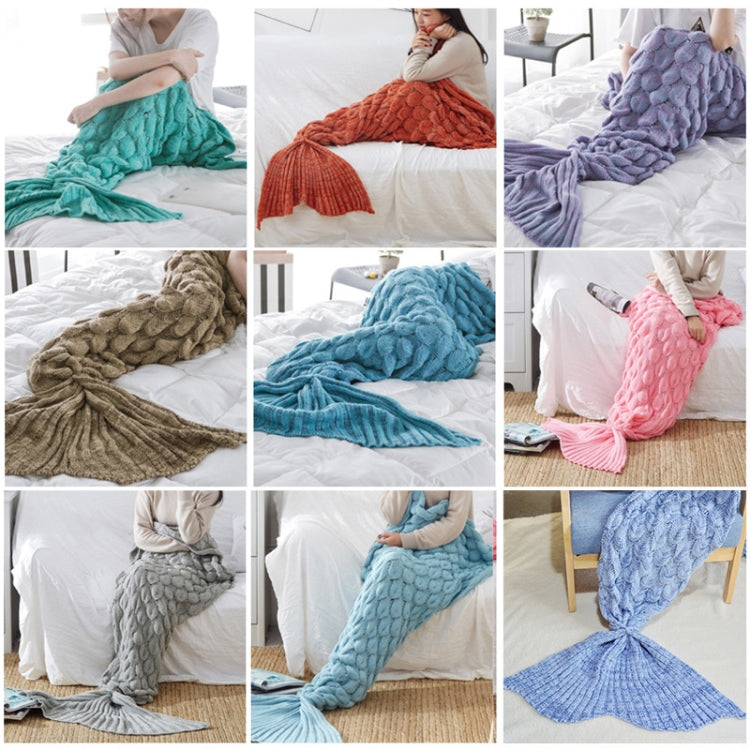 Mermaid Tail Knitted Blanket Fish Tail Blanket My Store