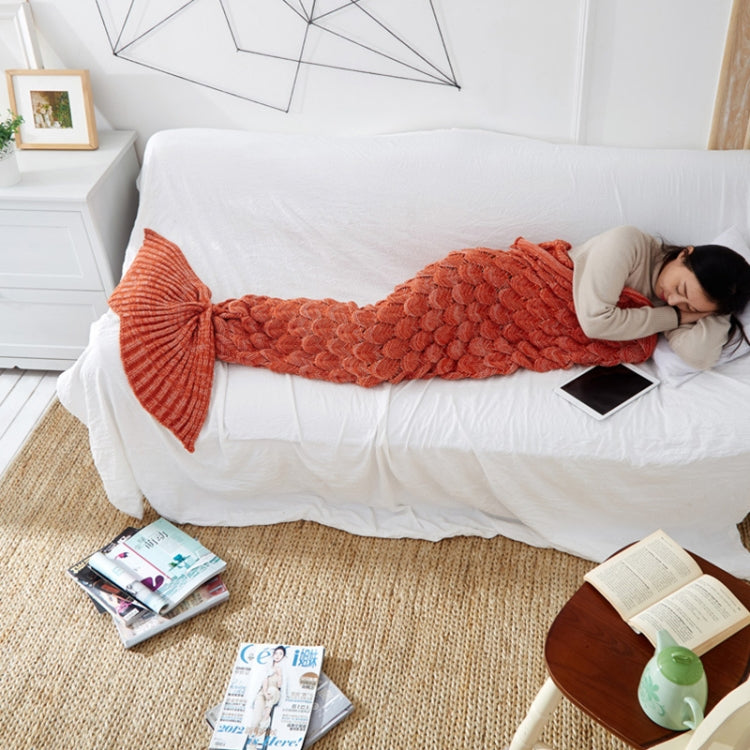 Mermaid Tail Knitted Blanket Fish Tail Blanket My Store