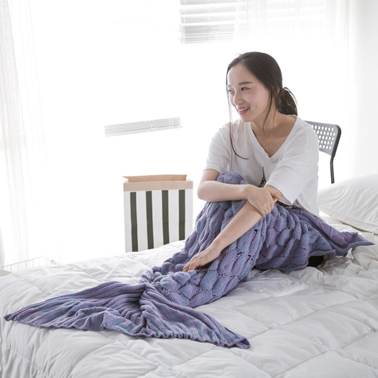 Mermaid Tail Knitted Blanket Fish Tail Blanket My Store