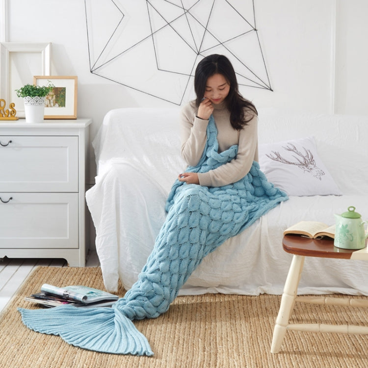 Mermaid Tail Knitted Blanket Fish Tail Blanket My Store