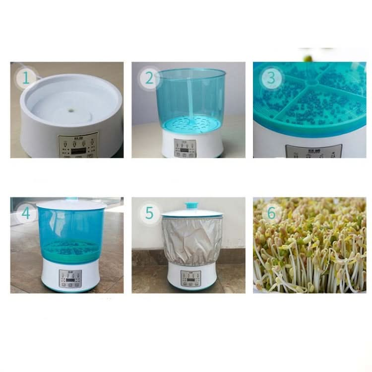 RONGWEI Bean Sprouts Machine Household Automatic Large-Capacity Bean Sprouts Barrel, CN Plug - Reluova