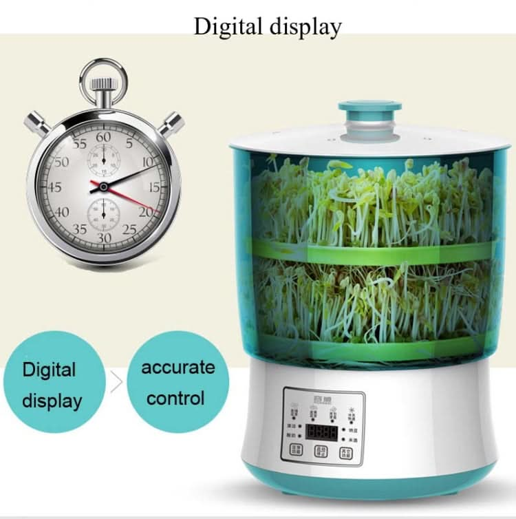 RONGWEI Bean Sprouts Machine Household Automatic Large-Capacity Bean Sprouts Barrel, CN Plug - Reluova