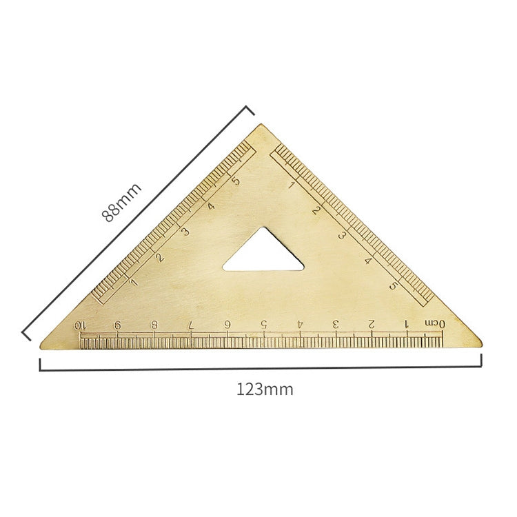 Brass Retro Drawing Ruler Measuring Tools