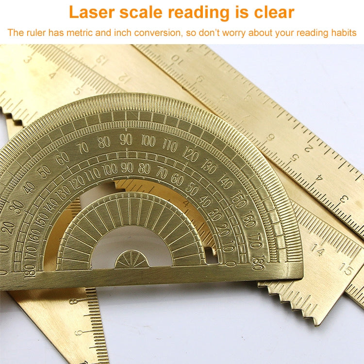 Brass Retro Drawing Ruler Measuring Tools My Store