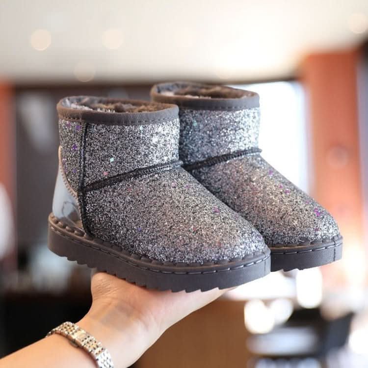 Winter Sequins Padded Warm Snow Boots For Children, Series 1