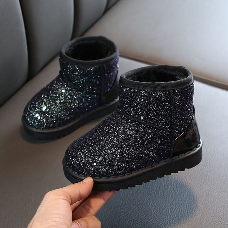 Winter Sequins Padded Warm Snow Boots For Children, Series 2