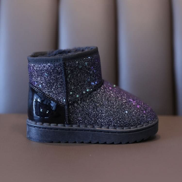 Winter Sequins Padded Warm Snow Boots For Children, Series 2