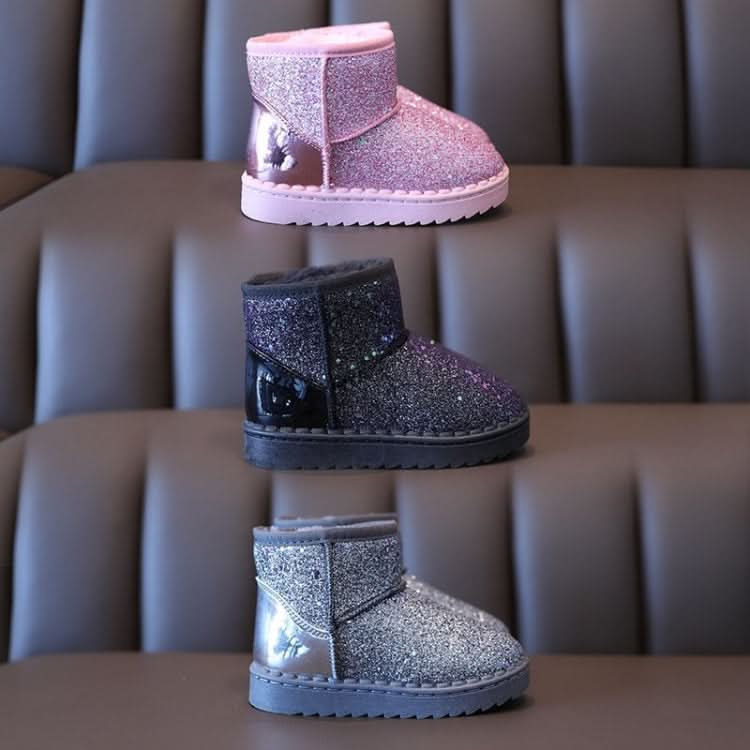 Winter Sequins Padded Warm Snow Boots For Children, Series 2