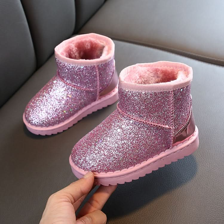 Winter Sequins Padded Warm Snow Boots For Children, Series 2