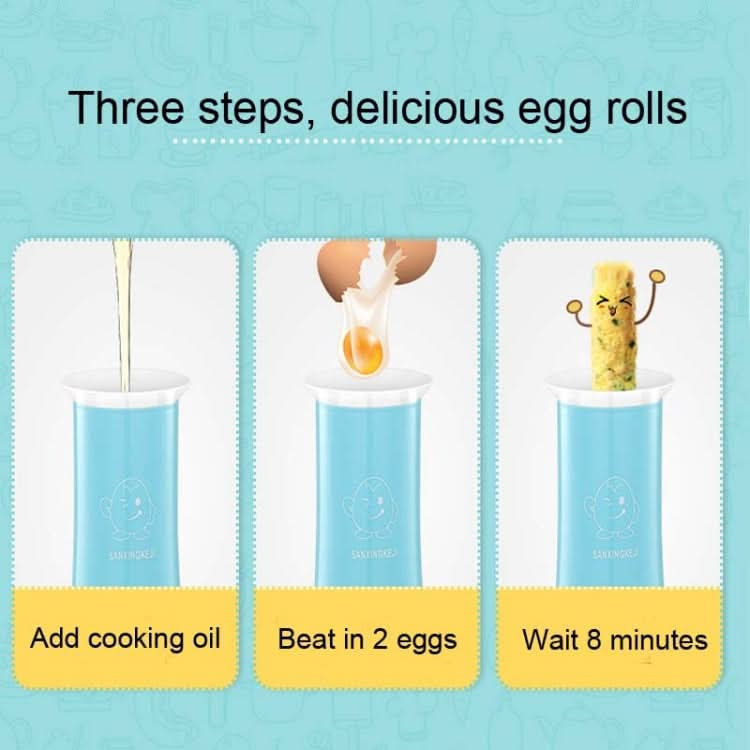 SANXINGKEJI Household Multifunctional Egg Cup Boiled Egg Roll Machine, CN Plug Reluova