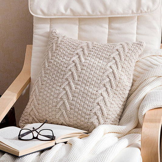 Home Wool Knitted Pillowcase