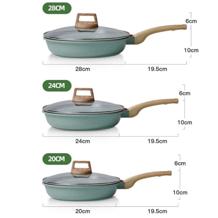 Maifan Stone Flat-Bottomed Non-Stick Pan Household Steak Frying Pan For Induction Cooker Reluova