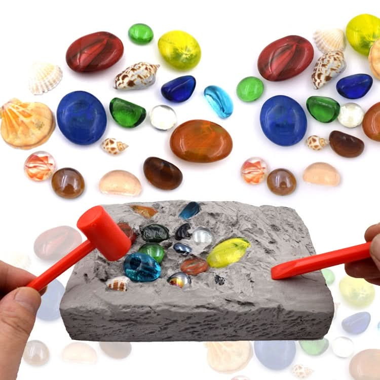 3 PCS Colorful Gemstone Archaeological Treasure Excavation Toy Creative DIY Puzzle Toy Reluova