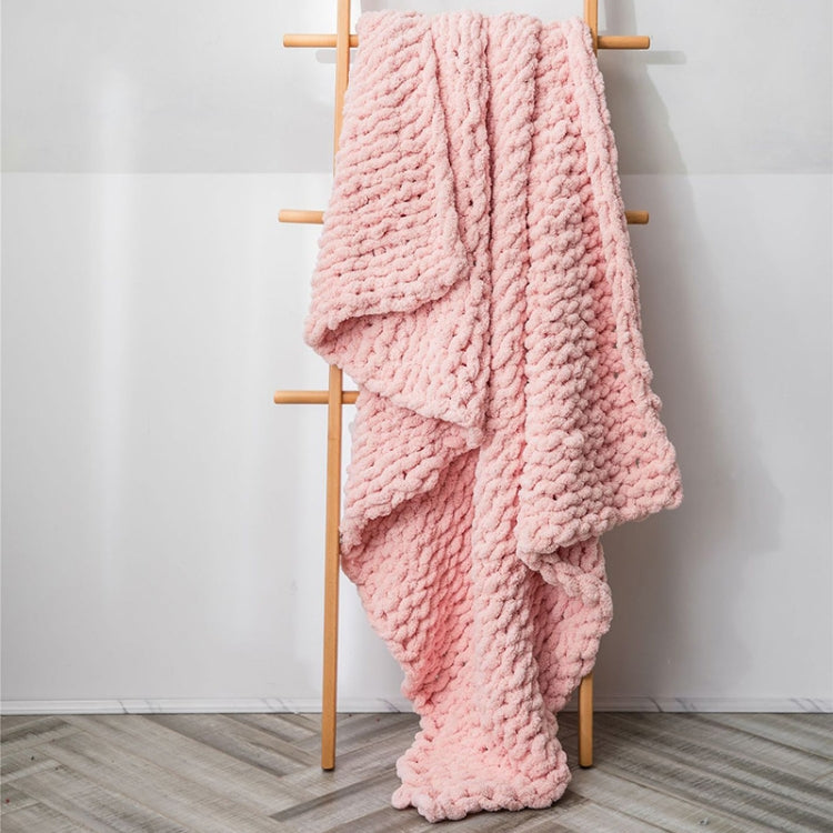 Handmade Thick Wool Knitted Blanket Sofa Chenille Stick Knitted Blanket My Store