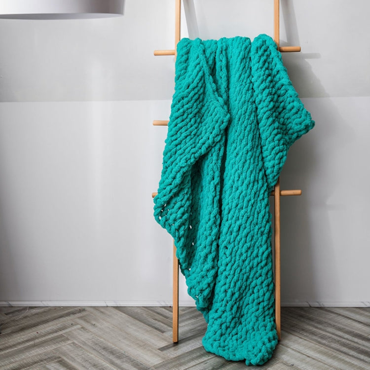 Handmade Thick Wool Knitted Blanket Sofa Chenille Stick Knitted Blanket My Store