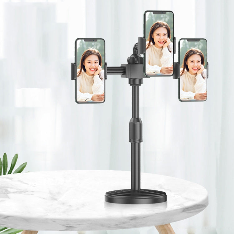 2 PCS Desktop Universal Retractable Multifunctional Mobile Phone Live Broadcast Stand