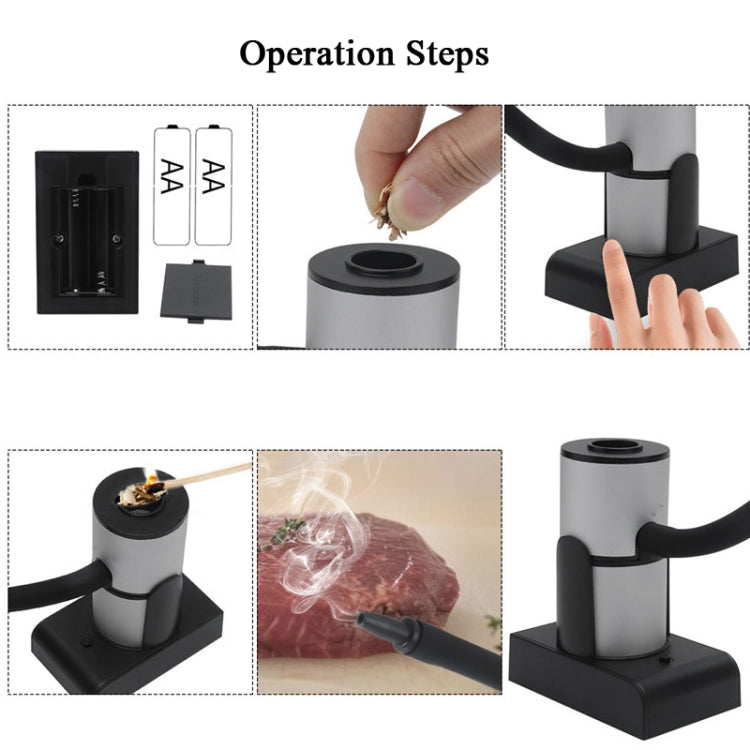 BORUIT SK305 Kitchen Tool Molecular Cuisine Cocktail Steak Hand Smoker