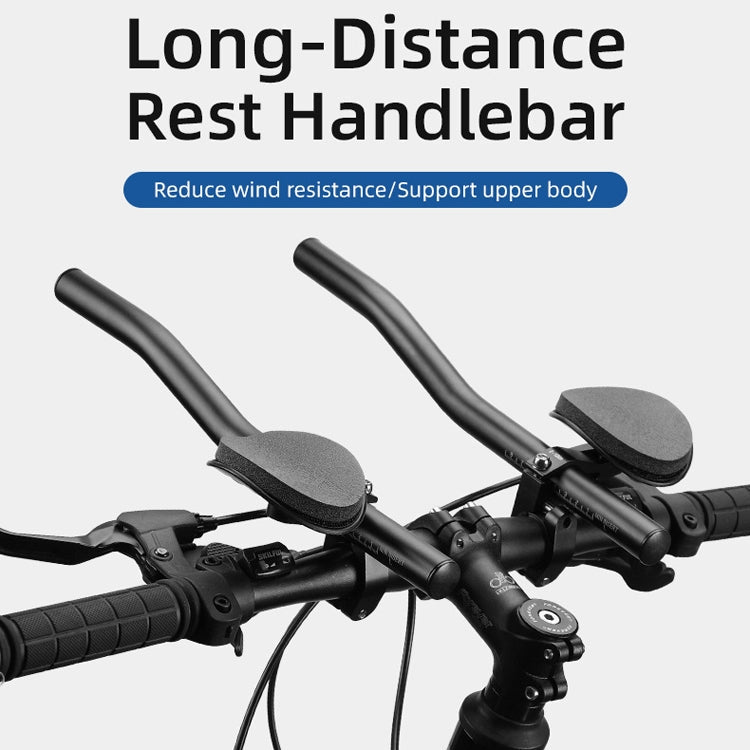 BG-HX-FS-04 Bicycle Aluminum Alloy Frosted Split Rest Bar Mountain Long-Distance Rest Bar Road Bike Bend Bar Riding Equipment Reluova