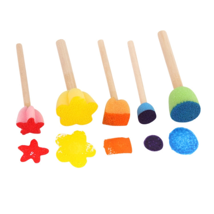 5 in 1 Sponge Stamp DIY Graffiti Items For Children