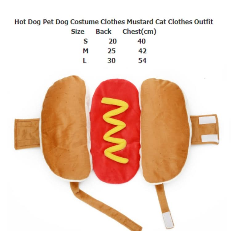 Funny Burger Pet Clothes Dogs Cat Fall Winter Hot Dog Pet Clothes - Reluova