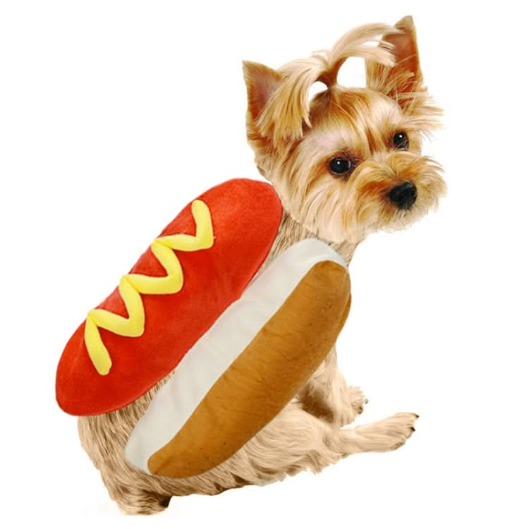 Funny Burger Pet Clothes Dogs Cat Fall Winter Hot Dog Pet Clothes - Reluova