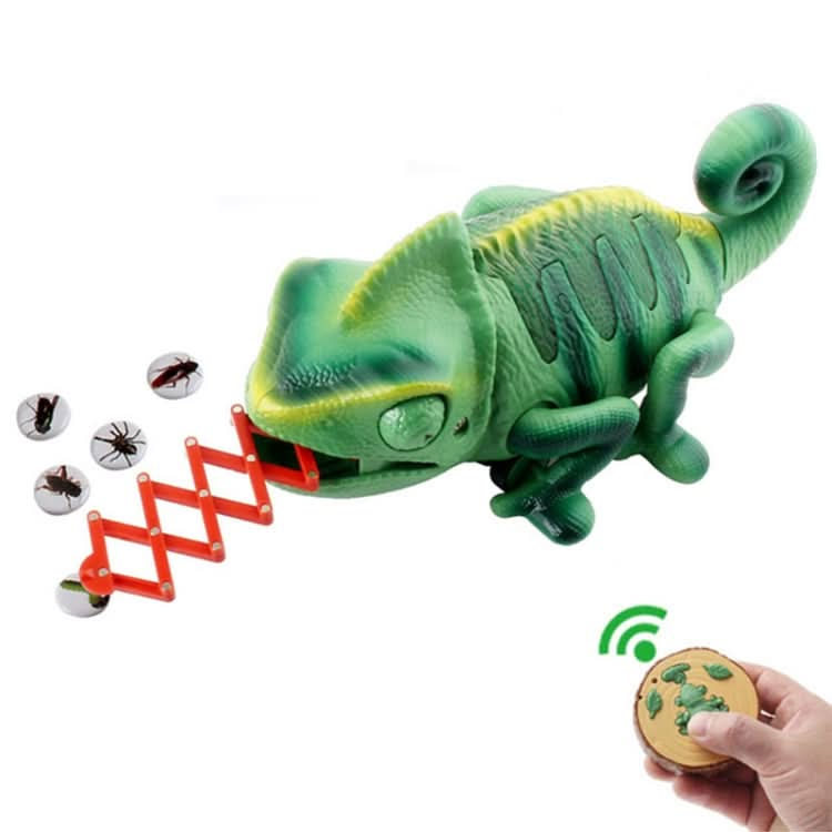 8888 Children Electric Infrared Remote Control Crawling Chameleon Colorful Breathing Light Tricky Toy Reluova