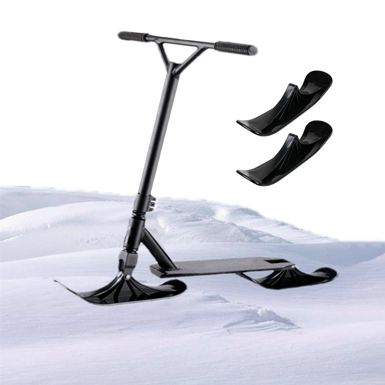 Children Skating Scooter Sled Ski Vehicle Accessories Dual-Purpose Ski Vehicle Two-Wheeled Outdoor Equipment