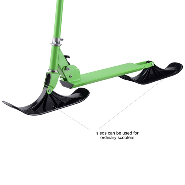 Children Skating Scooter Sled Ski Vehicle Accessories Dual-Purpose Ski Vehicle Two-Wheeled Outdoor Equipment