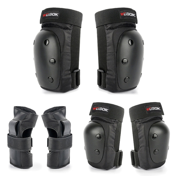 WEISOK 6 in 1 Roller Skating Protective Gear Skating Skate Skateboard Anti-Fall Knee Pads Set Reluova