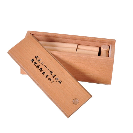 Adult Wooden Educational Toys Classical Toys Kongming Lock Luban Lock 21 PCS IQ Sticks Reluova