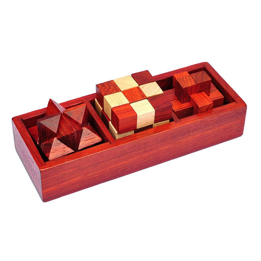 Classical Wooden Educational Toys Kongming Lock Luban Lock Intelligence Unlock Reluova