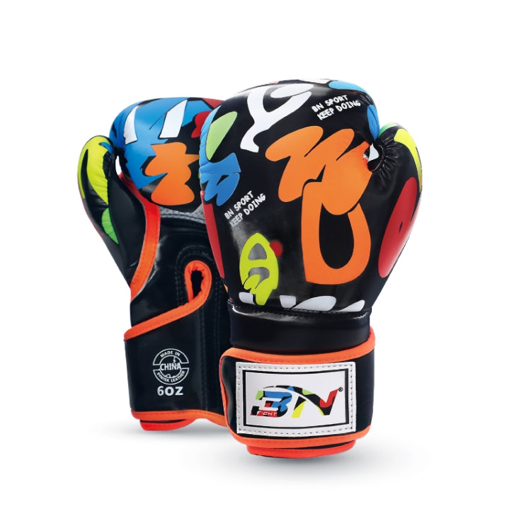 BN BN-TY1915 6OZ Graffiti Children Boxing Gloves Fighting Training Sanda Punching Gloves