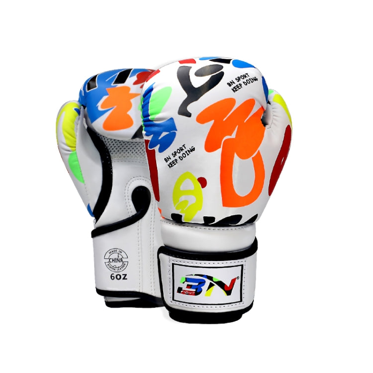 BN BN-TY1915 6OZ Graffiti Children Boxing Gloves Fighting Training Sanda Punching Gloves