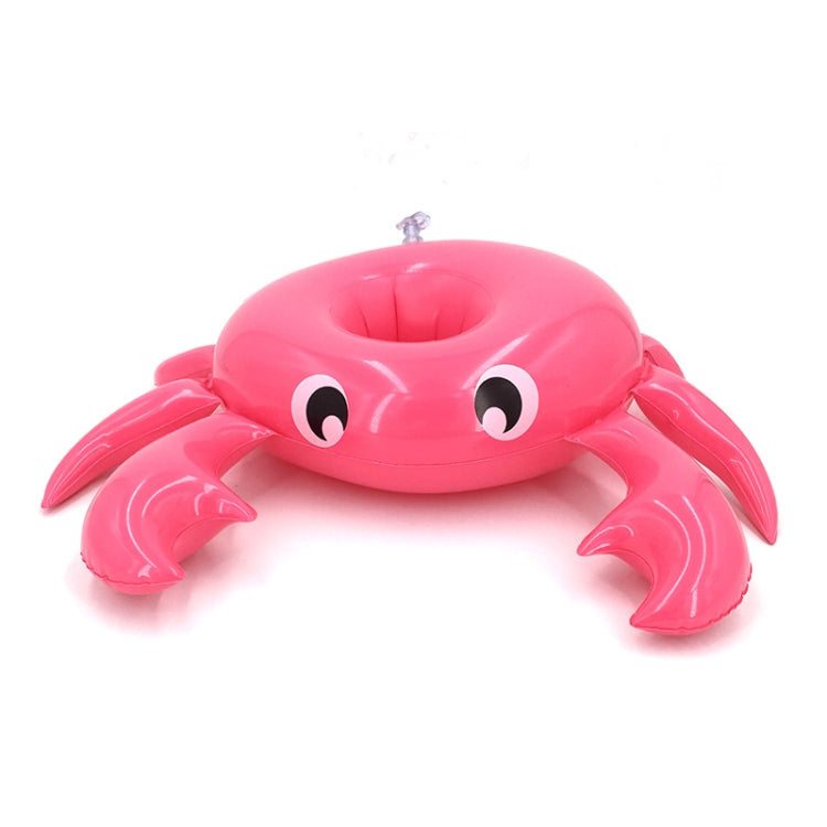 3 PCS Crab Shape Inflatable Floating Drink Coaster, Middle Ring Diameter: 7.5cm Reluova