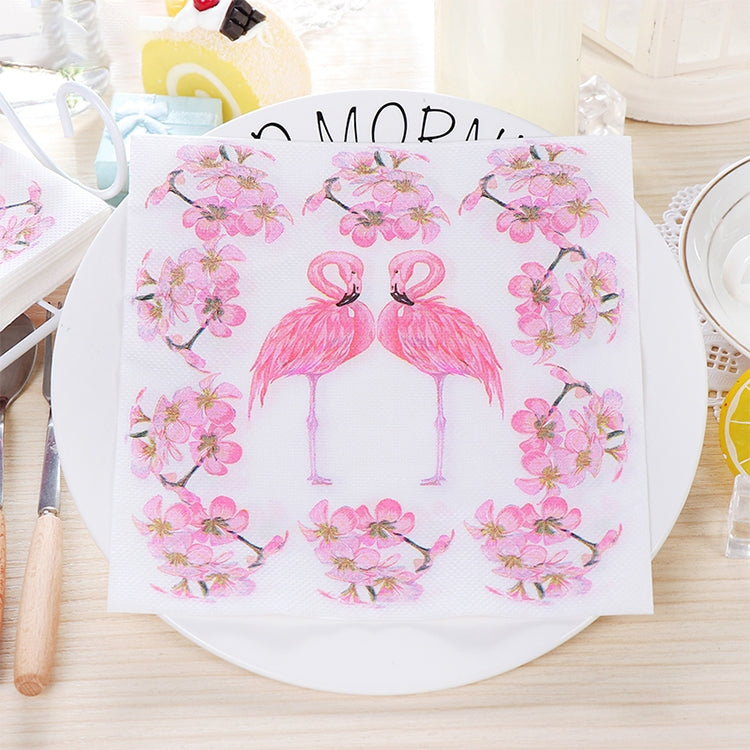 Colorful Print Flamingo Party Decoration Napkin Facial Tissue My Store