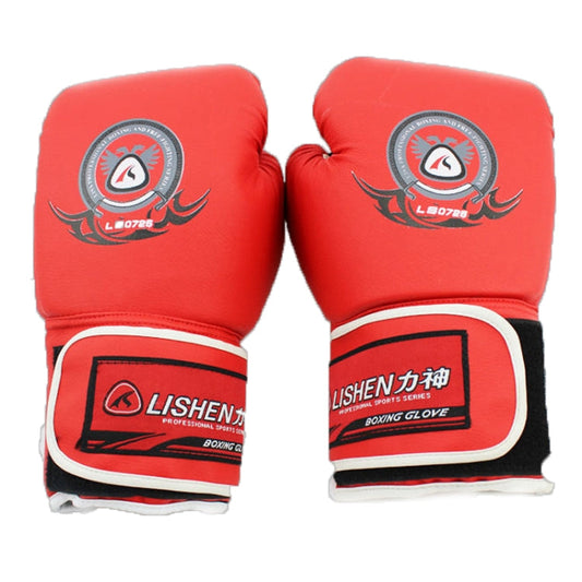 LISHEN Thickened Boxing Gloves Muay Thai Fighting Training Fitness Gloves