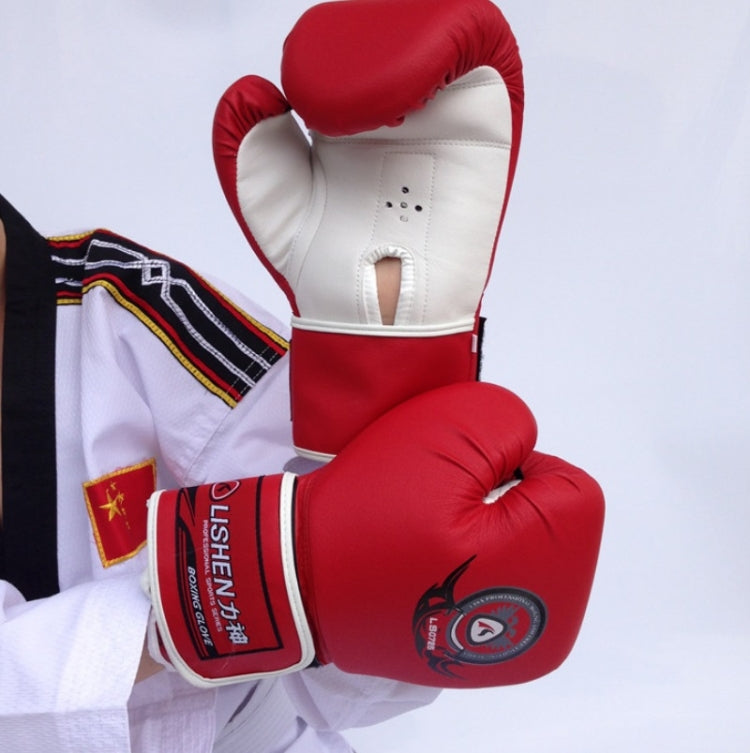 LISHEN Thickened Boxing Gloves Muay Thai Fighting Training Fitness Gloves Reluova