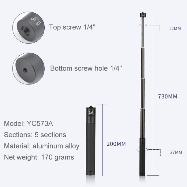 Extension Rod Stabilizer Dedicated Selfie Extension Rod for G5 / SPG / WG2 Gimbal