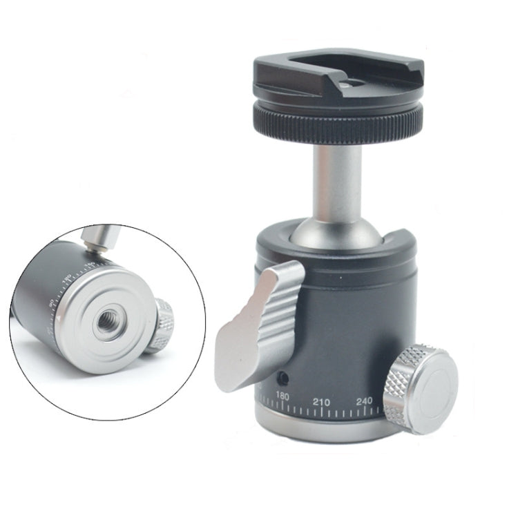 Mini Desktop Aluminum Alloy Tripod Mini Ball Head 360 Degree Pan 90 Degree Tilt Tripod