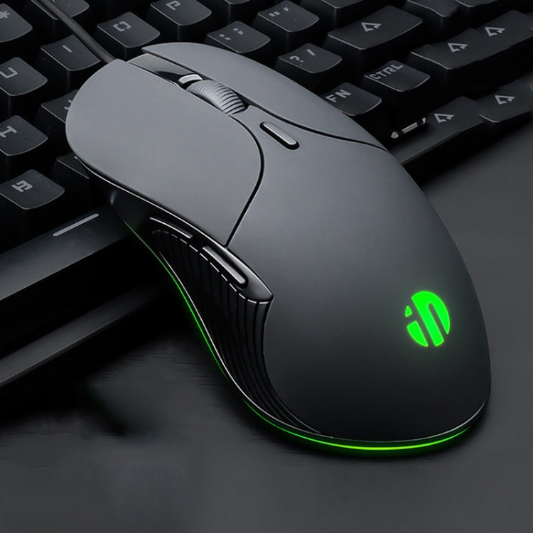 Inphic PB1 Business Office Mute Macro Definition Gaming Wired Mouse, Cable Length: 1.5m My Store